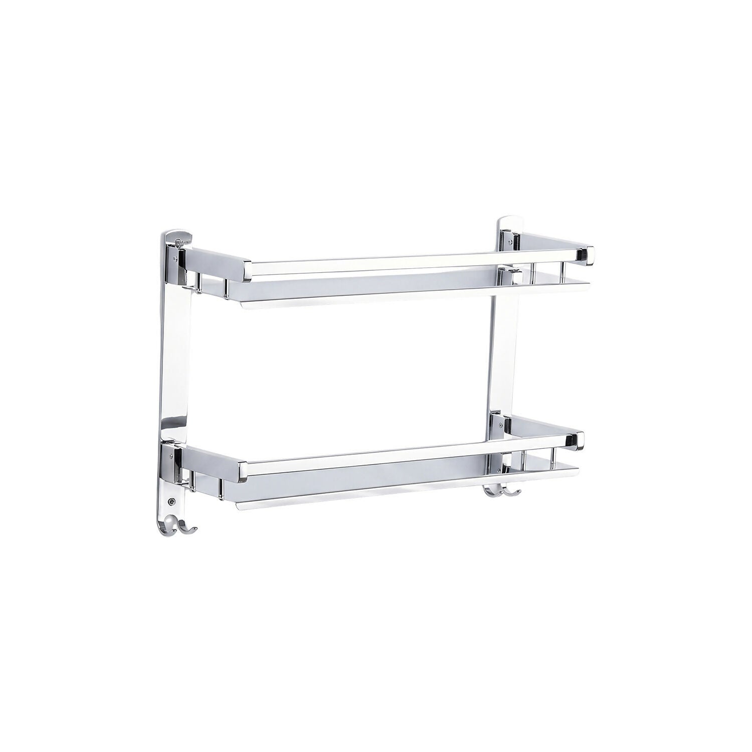 Close-up of foldable frame on bathroom rack