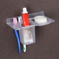 Brush Holder & Soap Dish – Unbreakable 2-in-1 Bathroom Organizer