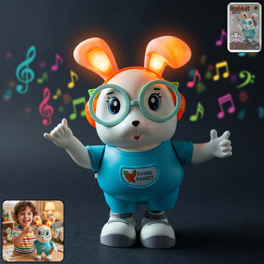 swing rabbit musical dancing toy