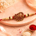 Peacock Rakhi – Pearl Beads Festive Bracelet