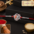 Silver Ganesh Rakhi Thread Bracelet – Protection & Blessings for Brother
