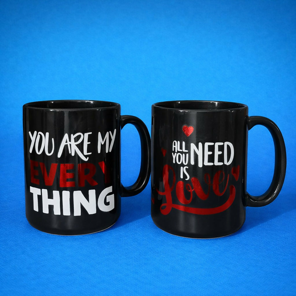 Printed Ceramic Coffee Mug Romantic Message Cup for Gift