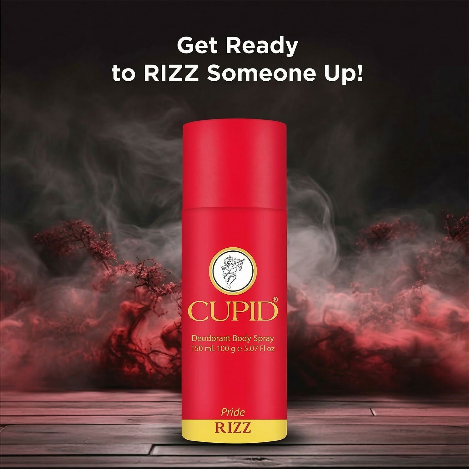 CUPID Deodorant Body Spray - RIZZ Pride Fragrance for Men (150 ml)