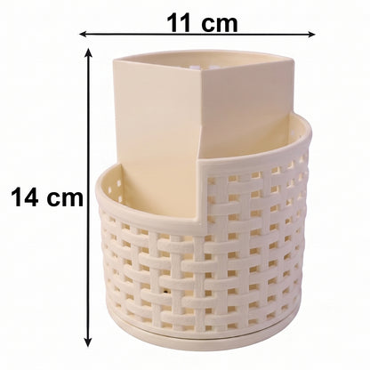 Rotating holder for desk storage
