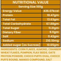 Oracle Mango Muesli, Crunchy Wholegrain Tropical Fruity Healthy Breakfast Cereal 400g