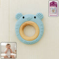 Baby Teether Ring Rabbit – Soft Silicone & Wooden Comfort