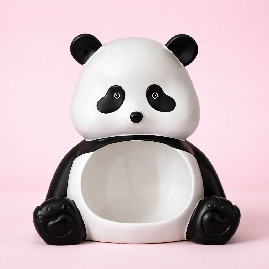 Panda Storage Organizer Box Cute Desk and Toy Holder for Kids Room