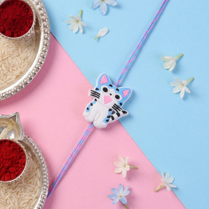Rakhi Cute Cartoon Kitty Cat for Brother's Festive Gift (10pcs)