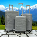 Hard Shell Trolley Luggage Bag Set – Durable 3-Piece Travel Set