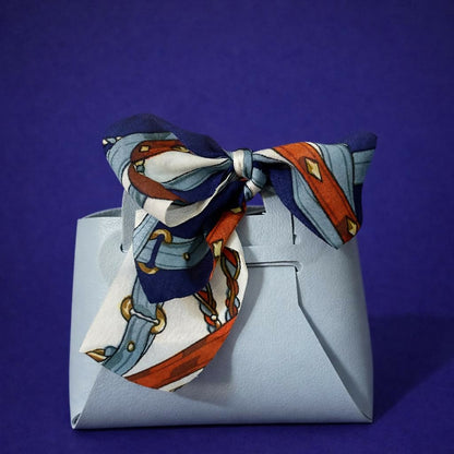 Open mini handbag organizer showing compartments