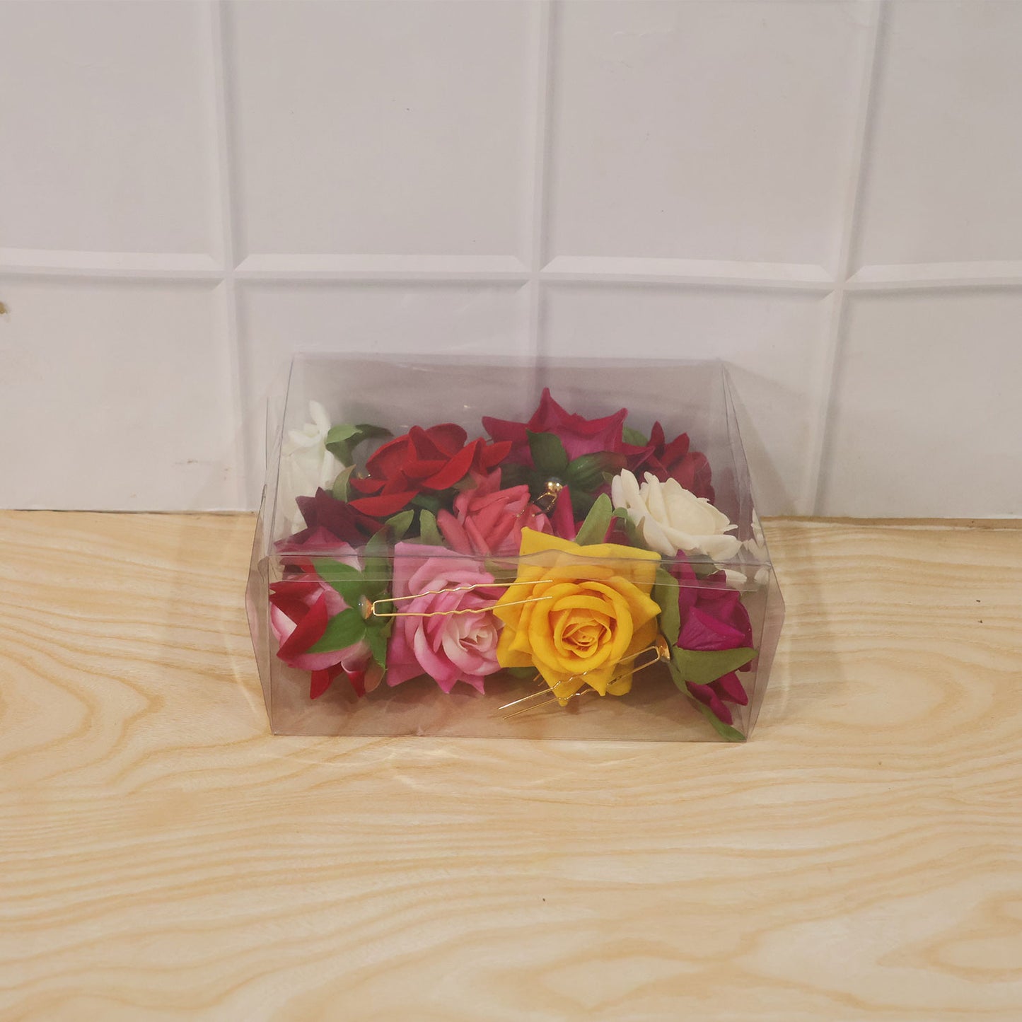 Colourful Flowing Flower Hair Pin (12 Pcs Set / Mix Color), Hair accessories