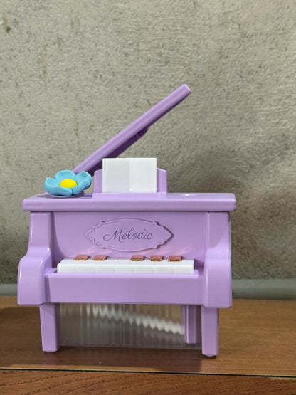 Purple Piano USB Mini Humidifier with Night Light for Bedroom & Kids Room