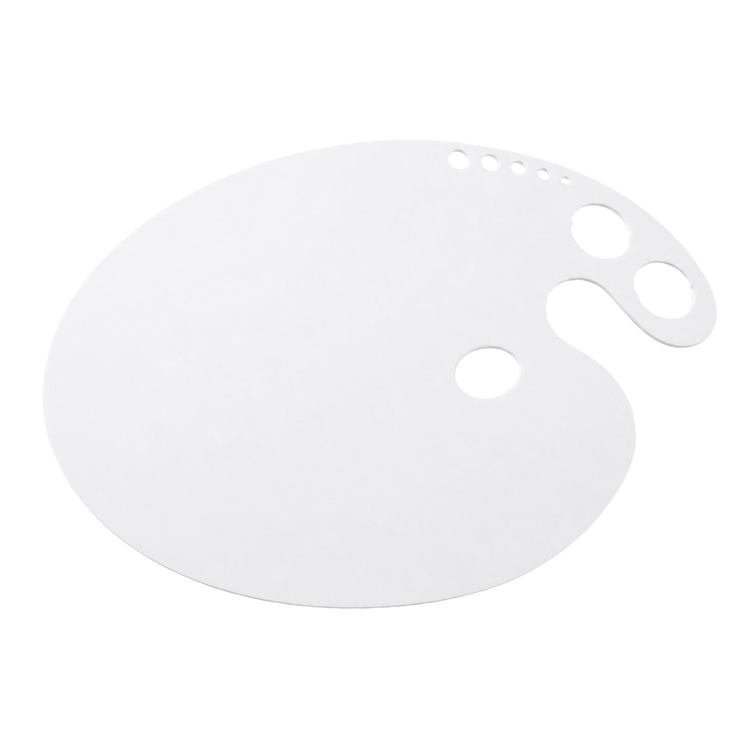 Oval Oil Colour Mixing Plate with 2 Dippers & Thumb Hole Flat Palette for Artists