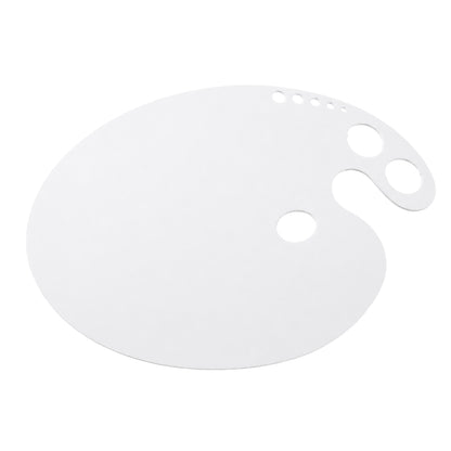 Oval Oil Colour Mixing Plate with 2 Dippers & Thumb Hole Flat Palette for Artists