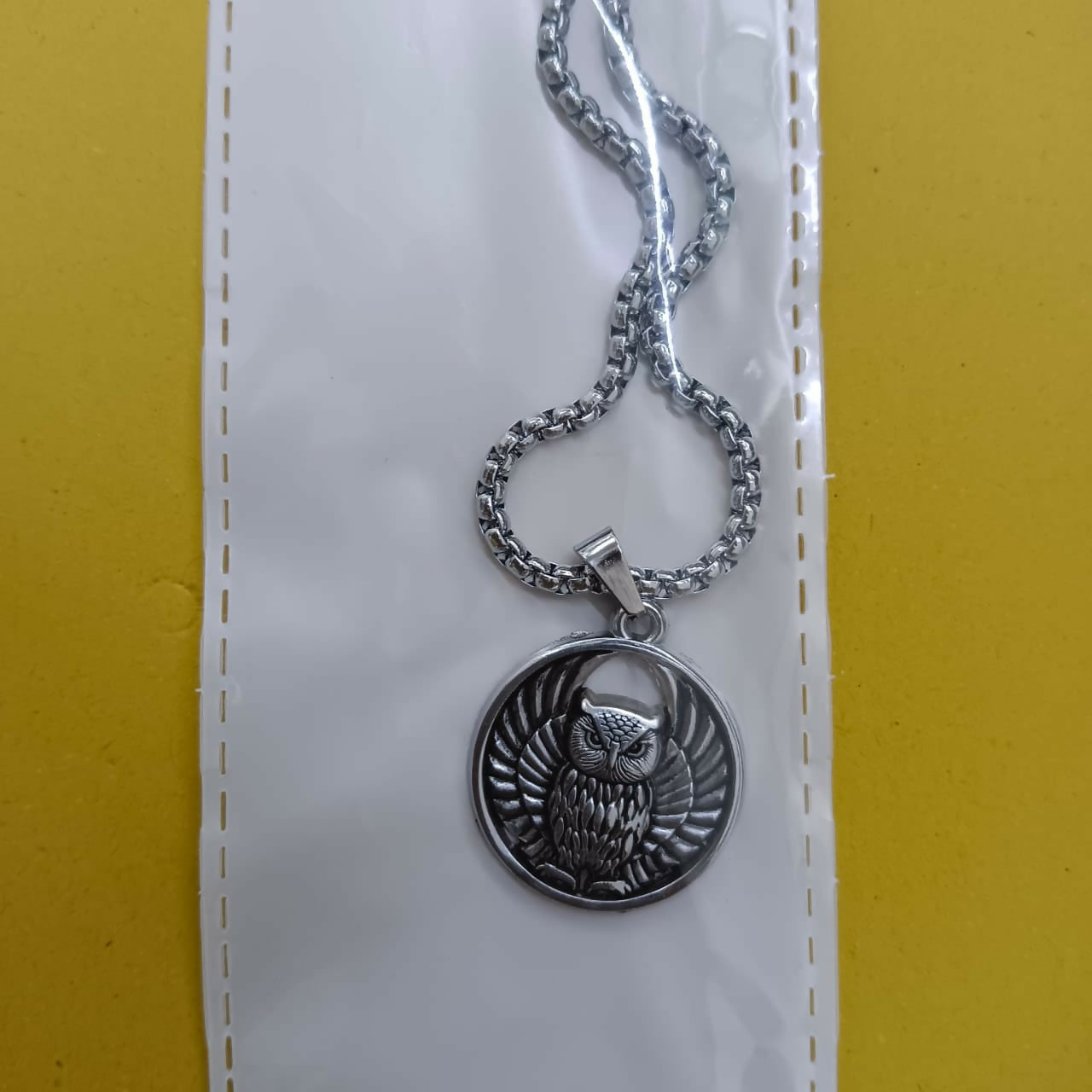 Owl Chain Pendant For Men