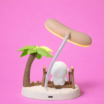 Astronaut Swing LED Desk Lamp with Pen Holder for Kids Room & Study Table