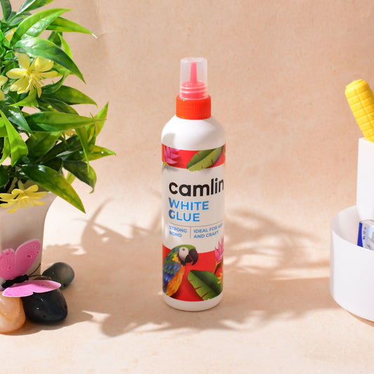Camlin White Glue 200g bottle with strong bond label