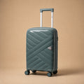 Quartz Grey Hard Shell Trolley Suitcase with 360° Wheels & TSA Lock for Easy Travel