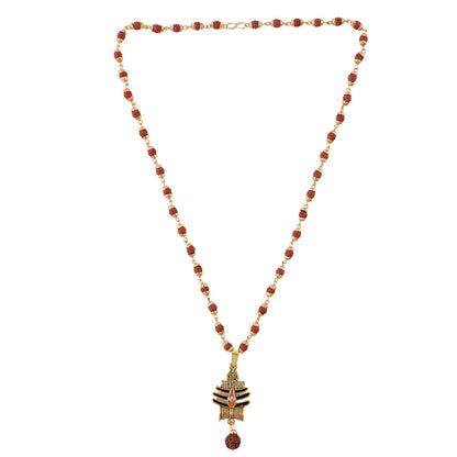 MahakalTrishul Pendant & Rudraksha Mala