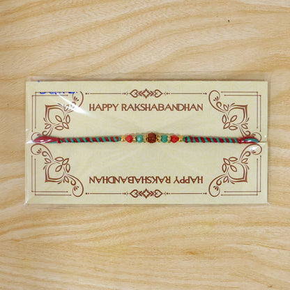 Multicolor Kids Charm Rakhi with Bright Beads and Cheerful Raksha Bandhan Beauty