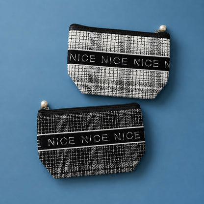 Stylish textured multipurpose storage pouch for travel