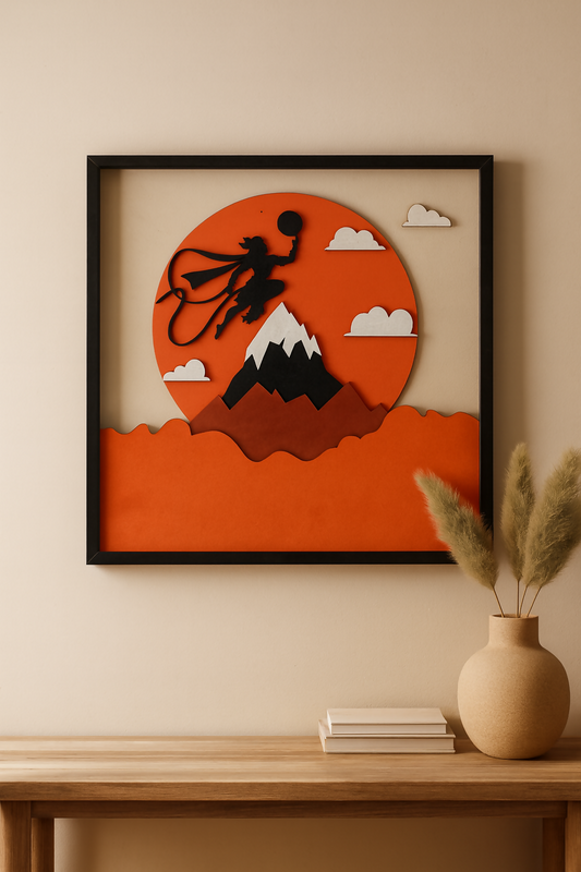 Handcrafted Multi-Layer Wooden Hanumanji Wall Art – 3D Divine Frame | Bajrangbali Home Temple Decor