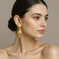 Designer Star Shape Stud – Elegant Antique Jhumki Drops for Daily Wear