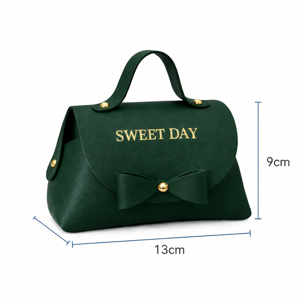 Sweet Day Mini Handbag for Girls & Women | Stylish Bow Design | Green