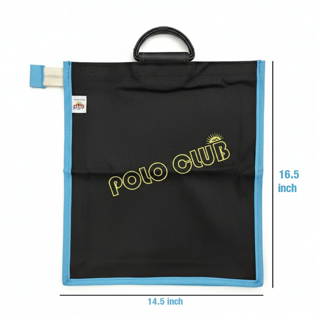 Polo Club Reusable Shopping Bag – Multicolor Tote with Multicolor Trim & Handle