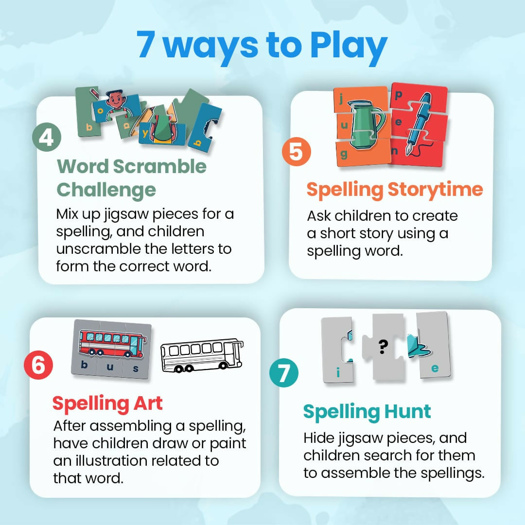 My First Spelling Mastery - Age 3+ (150 cardboard puzzle pieces)