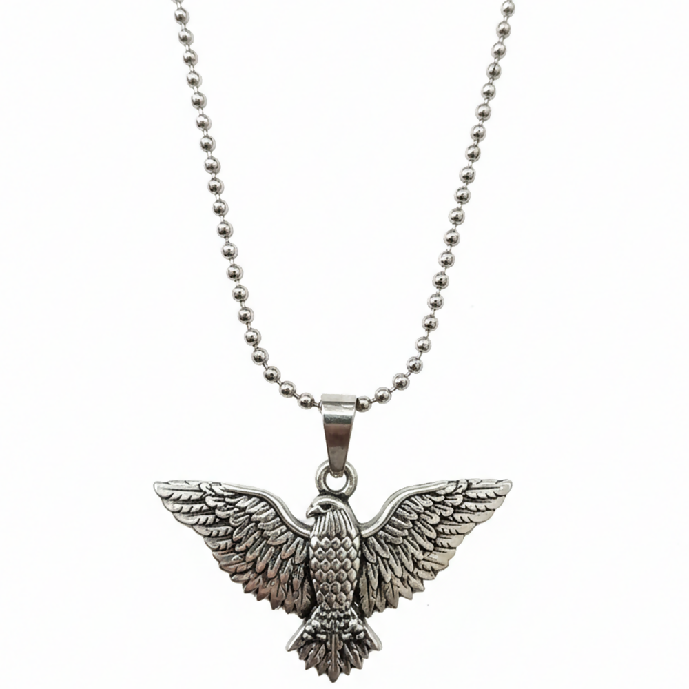 stylish flying eagle pendant necklace