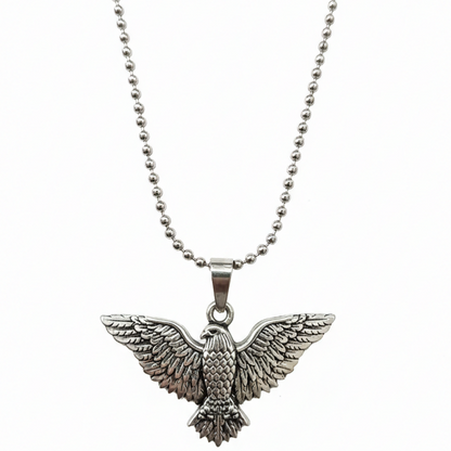 stylish flying eagle pendant necklace