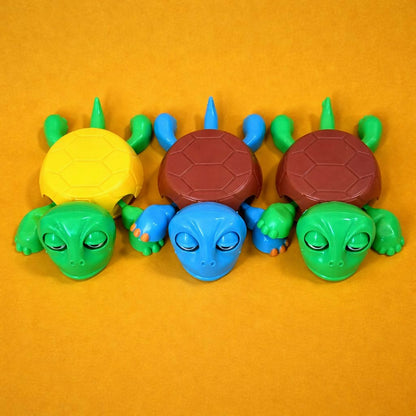Press & Pop Turtle Toy for Kids Fun Interactive Stress Relief Toy