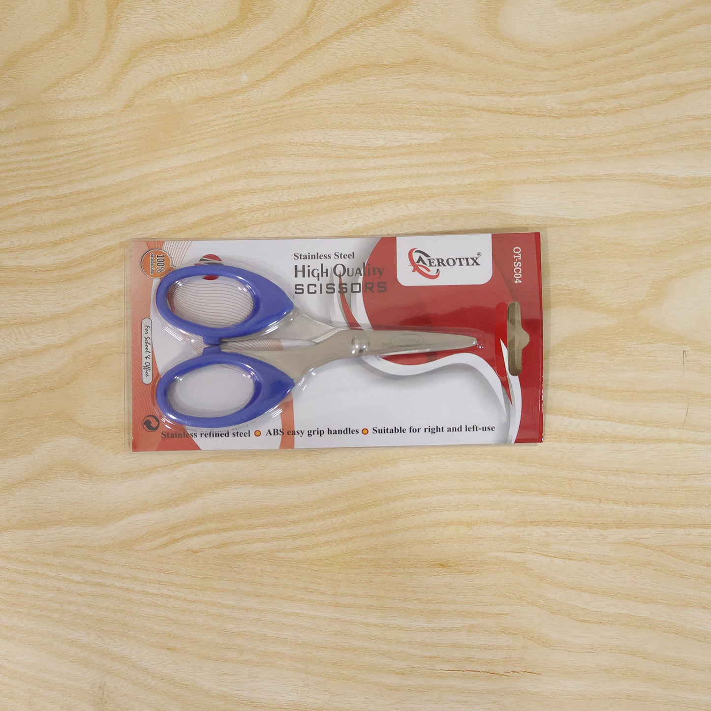 Small 4.75 Inch Stainless Steel Scissors with Easy Grip Handles for School & Craft
