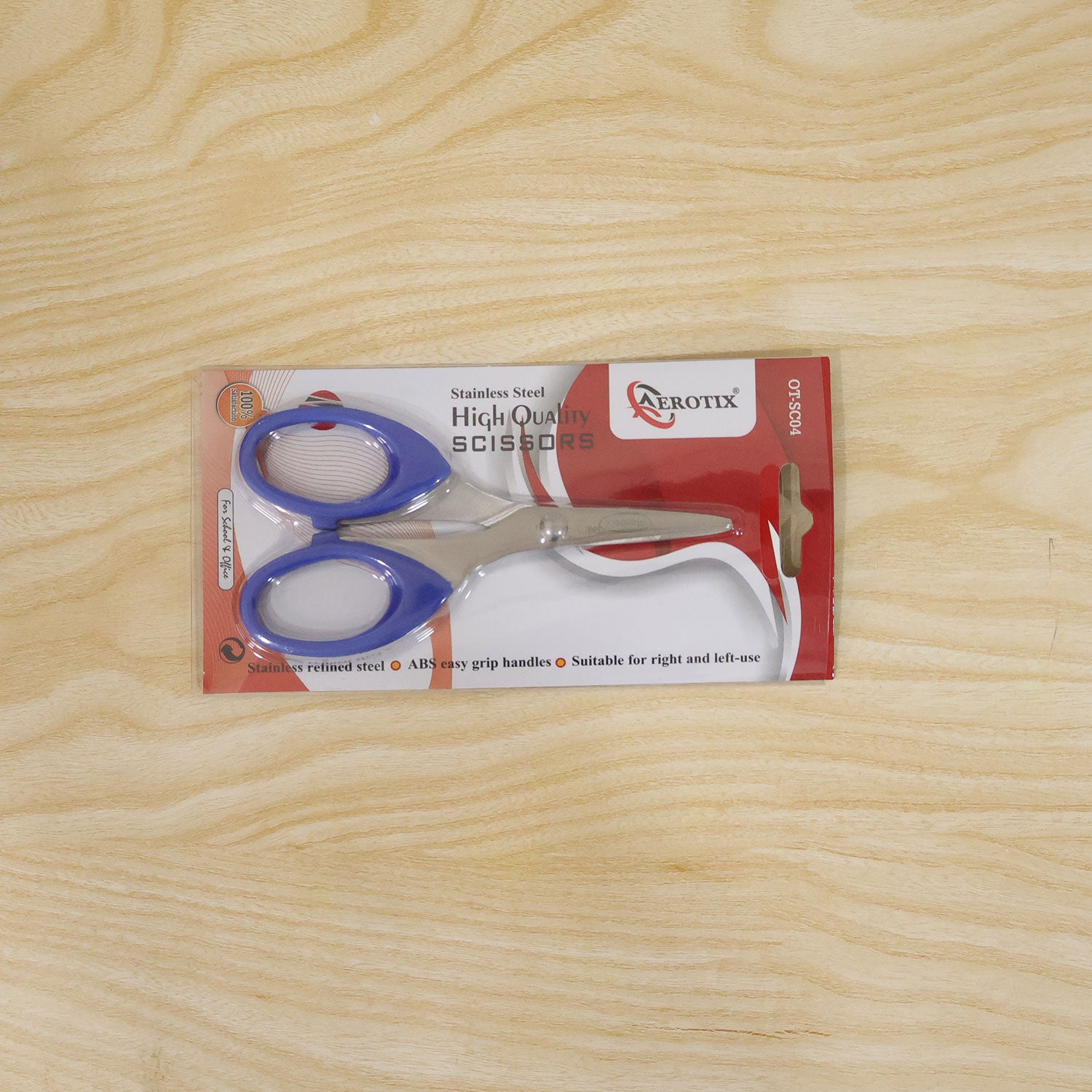 Small 4.75 Inch Stainless Steel Scissors with Easy Grip Handles for School & Craft