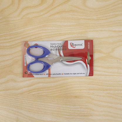 Small 4.75 Inch Stainless Steel Scissors with Easy Grip Handles for School & Craft