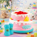 Kids Bubble Cake Toy – Automatic Bubble Maker with Lights & Music