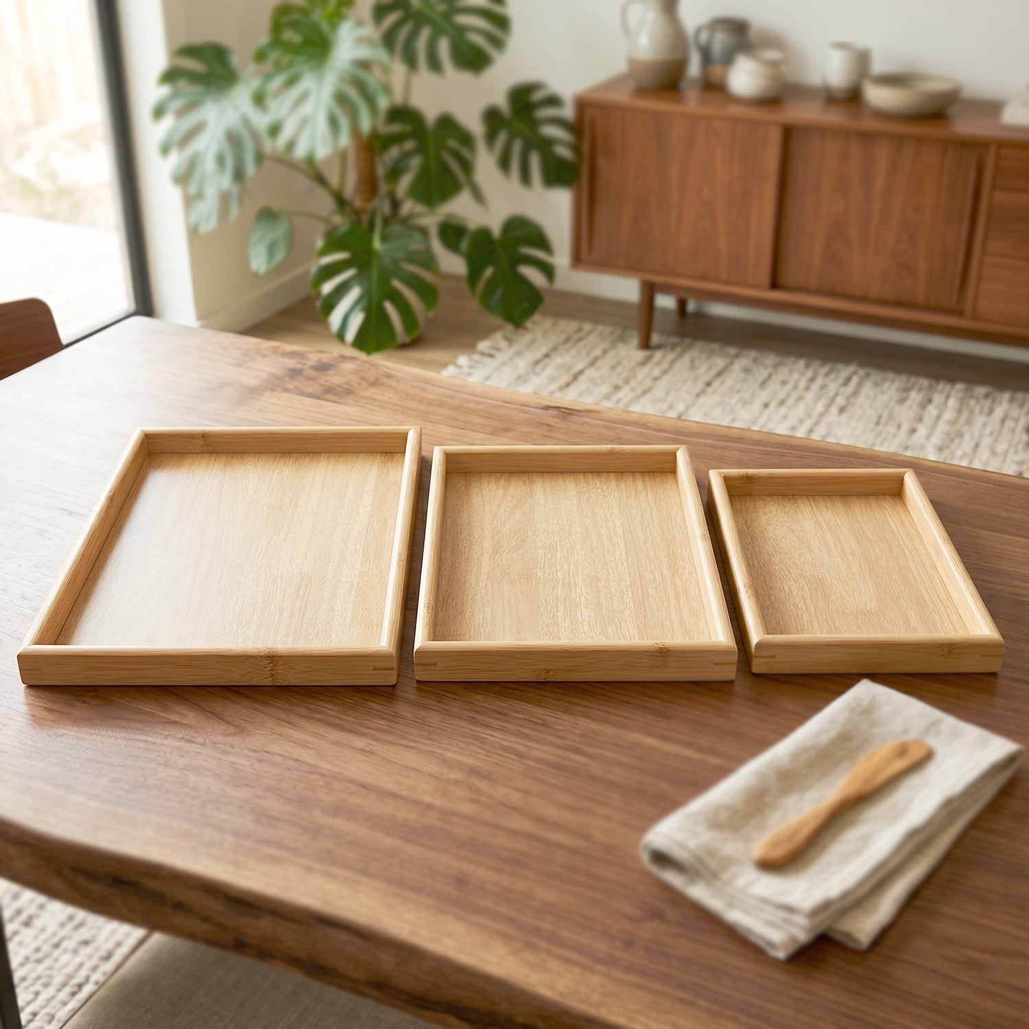 Multipurpose breakfast serving tray