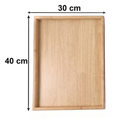 Wooden finish dining tray