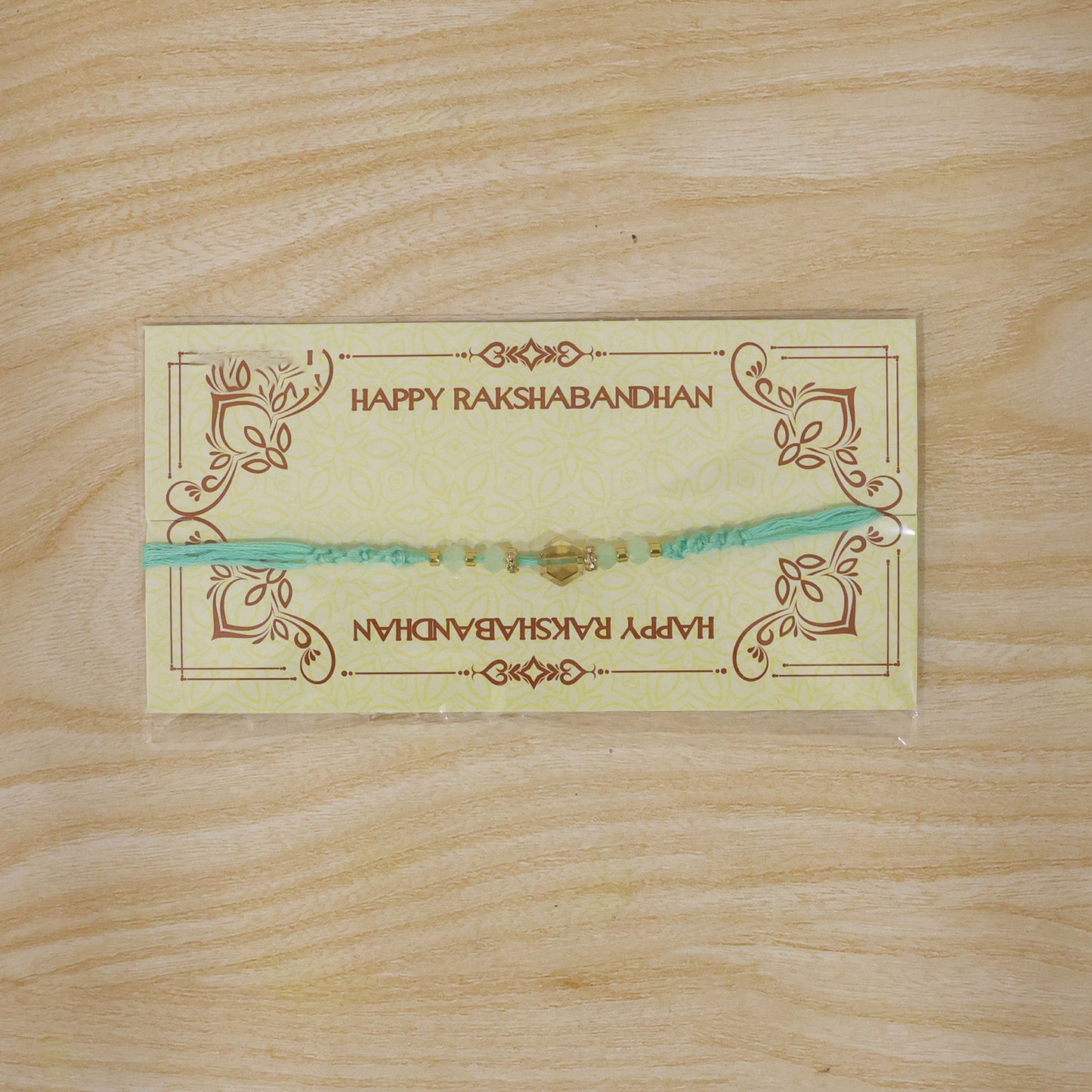 Premium Sparkle Designer Rakhi with Pearl Detail, Stone Centre and Gift Ready Style