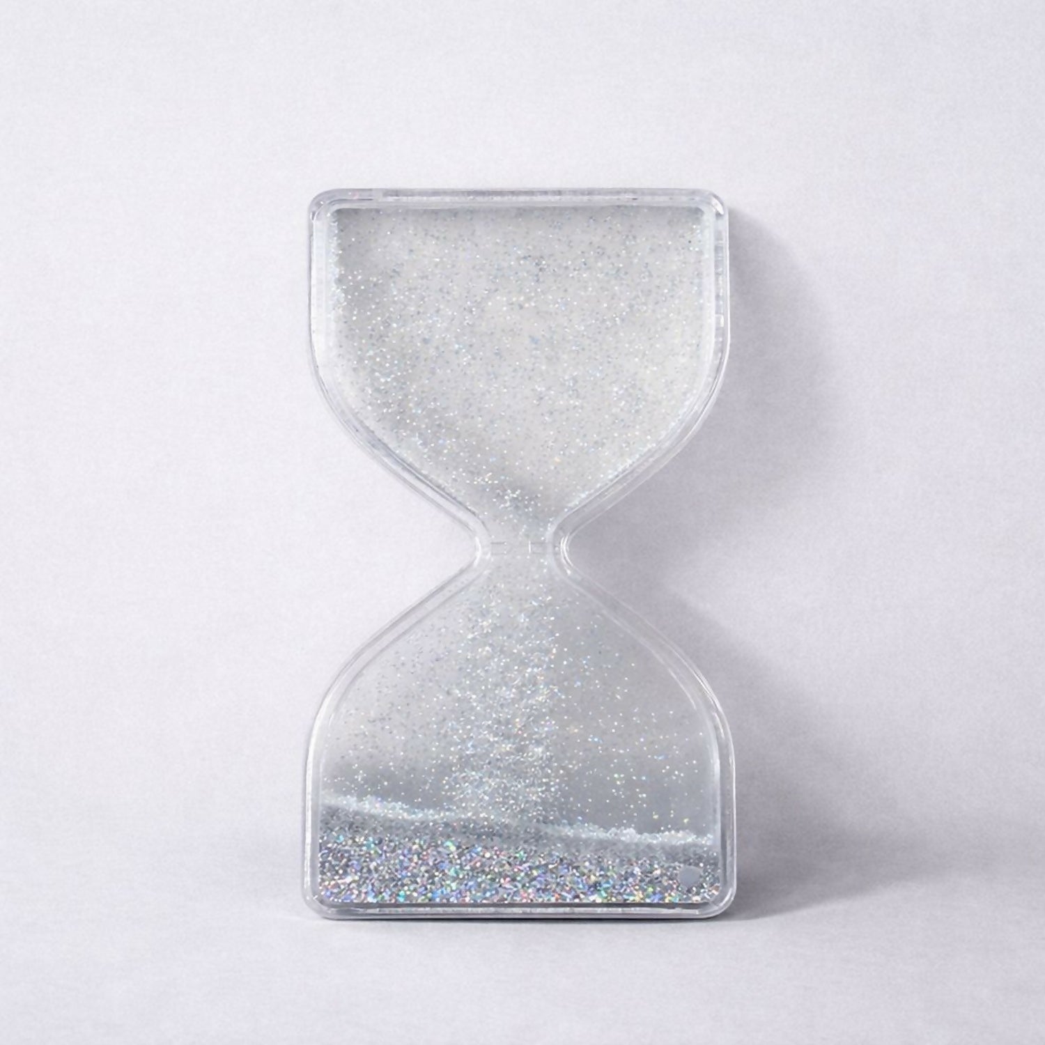 Silver Liquid Sand Timer Hourglass Stress Relief Sensory Toy for Kids
