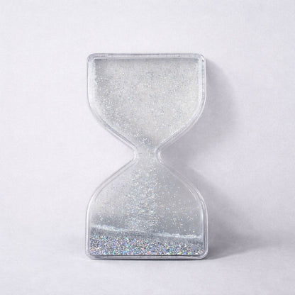 Silver Liquid Sand Timer Hourglass Stress Relief Sensory Toy for Kids