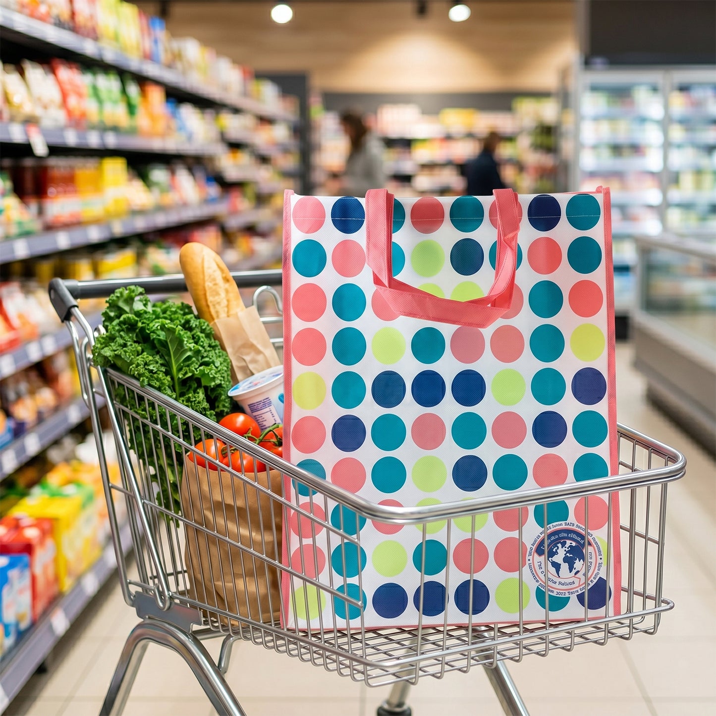 Spacious tote bag with strong handles