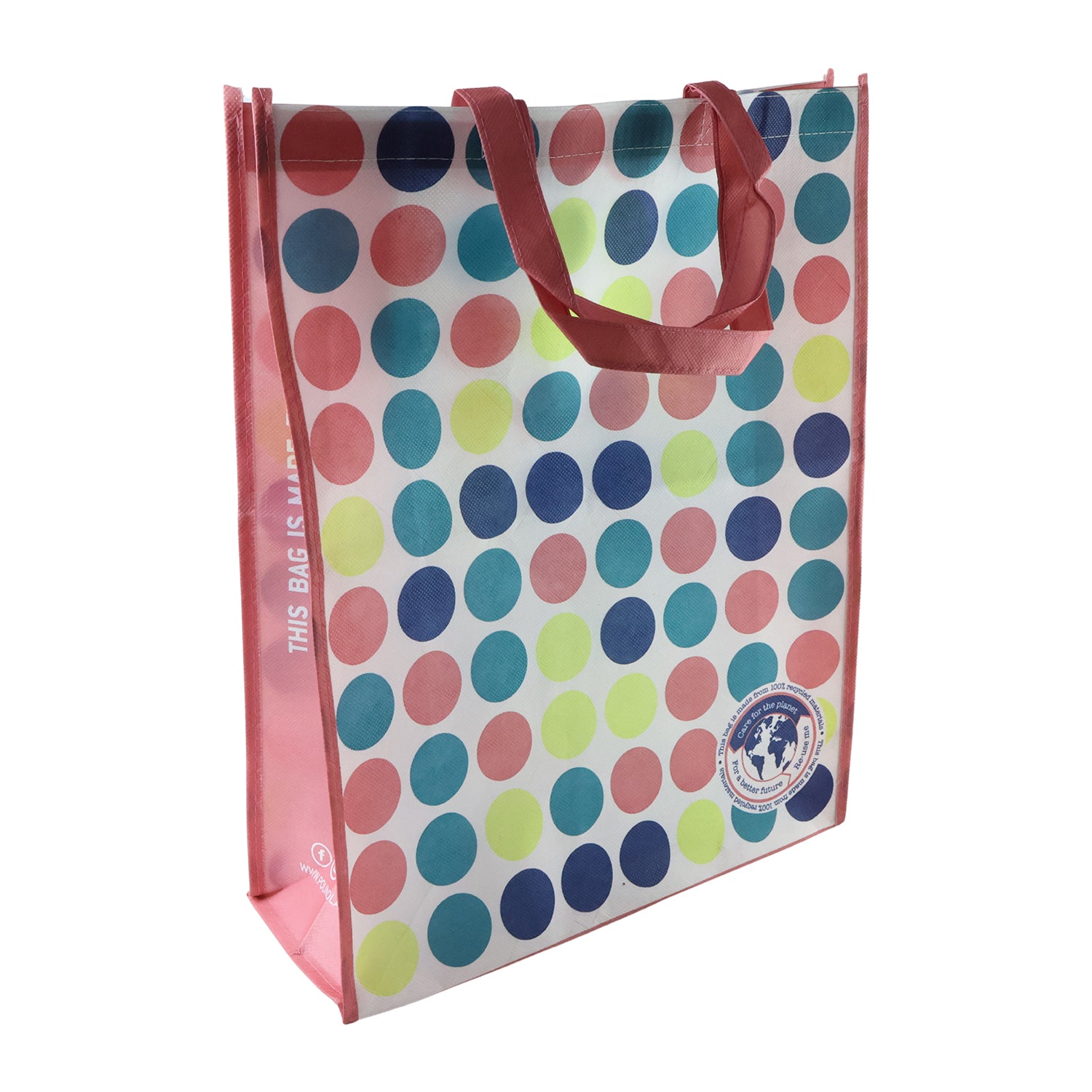 Printed reusable shopping bag