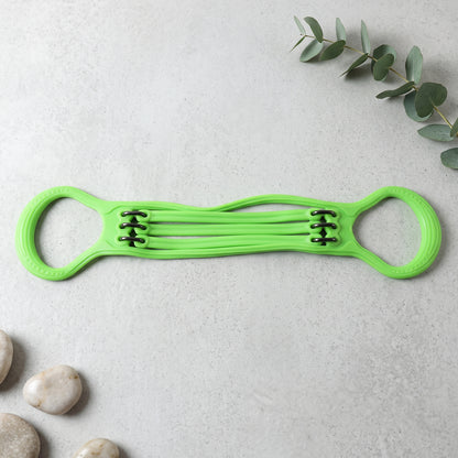5 Tube Silicone Chest Expander Resistance Band for Home Gym Workout (1 Pc)