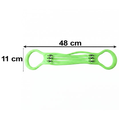 5 Tube Silicone Chest Expander Resistance Band for Home Gym Workout (1 Pc)