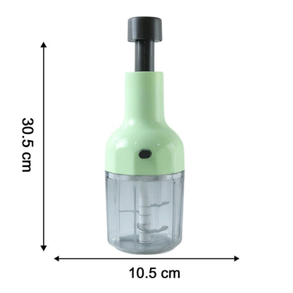 Size comparison of manual food chopper