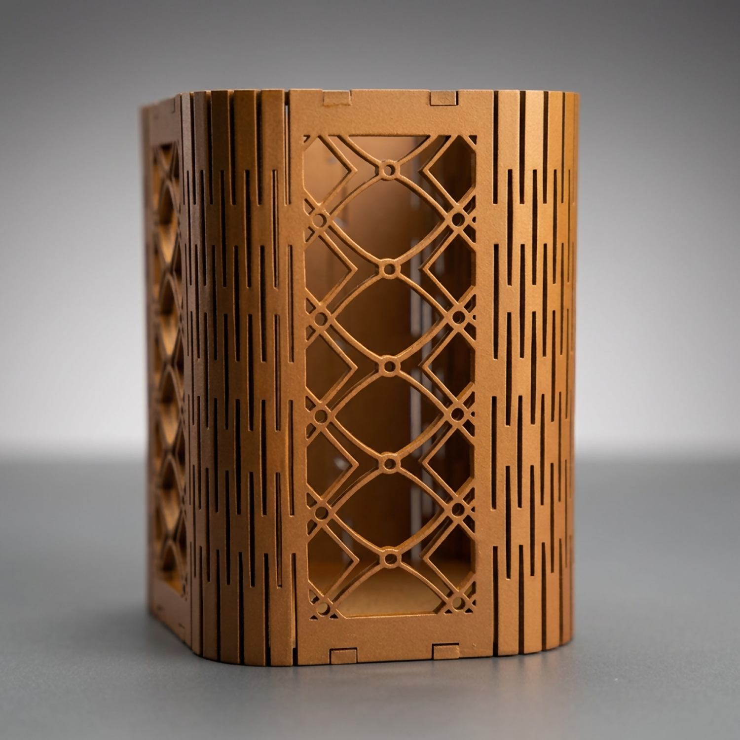 Stylish MDF pen stand in a modern office setting, enhancing desk aesthetics