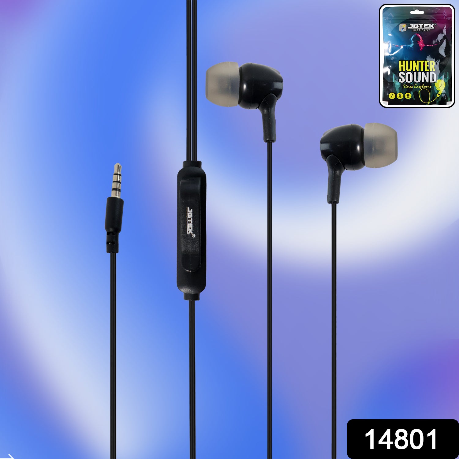 Premium Wired Stereo In-Ear Earphones (1 Pc)