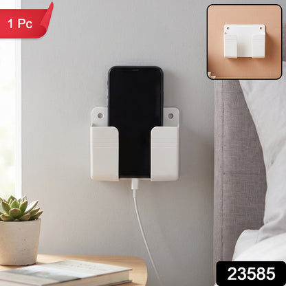 Wall mount phone stand with adhesive backing, 1 piece